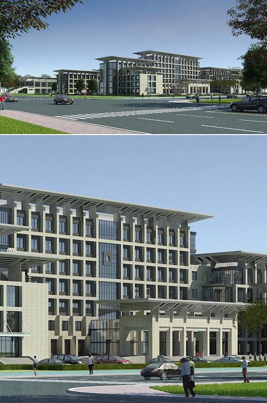 政府大楼3dmax建筑模型