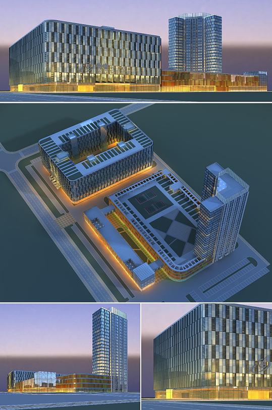 京杨项目3dmax建筑模型