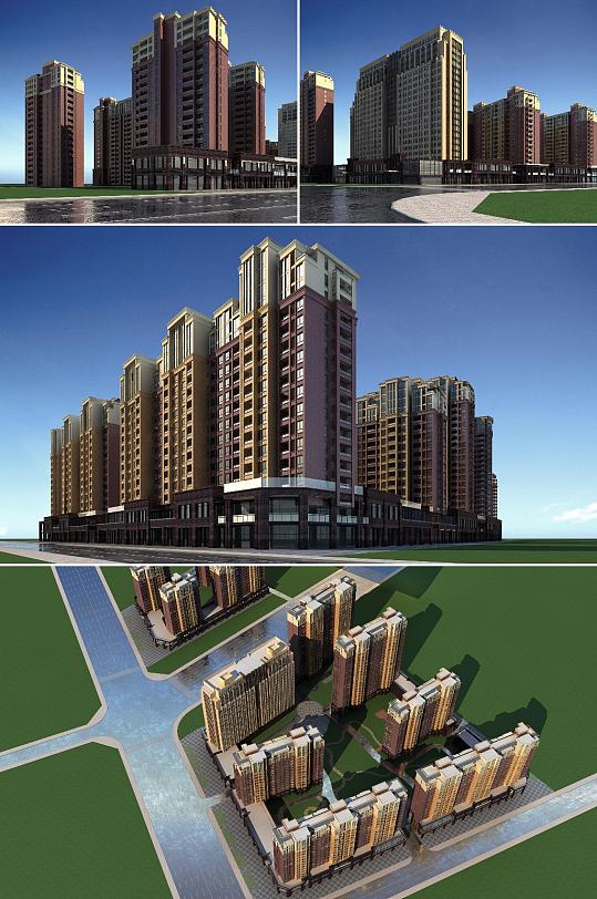 箱包城3dmax建筑模型-众图网