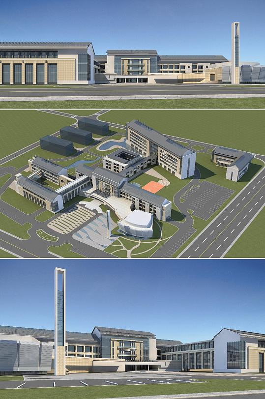 卫生中心3dmax建筑模型