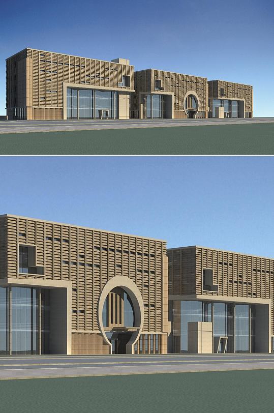 办公楼3dmax建筑模型