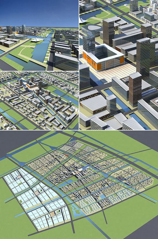 规划建筑3dmax建筑模型-众图网