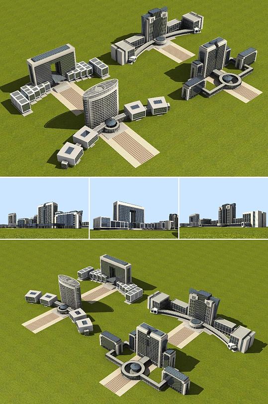 行政办公楼3dmax建筑模型