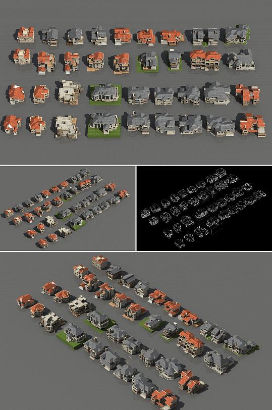 别墅3dmax建筑模型