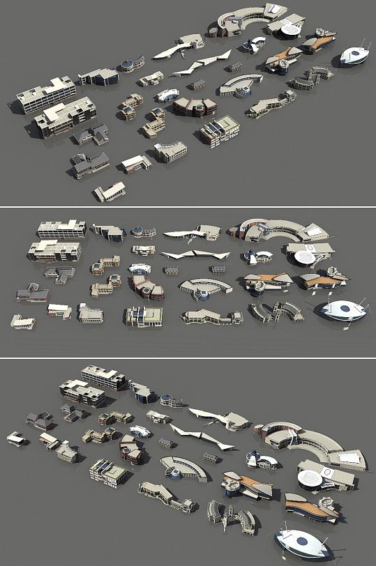 会所3dmax建筑模型-众图网
