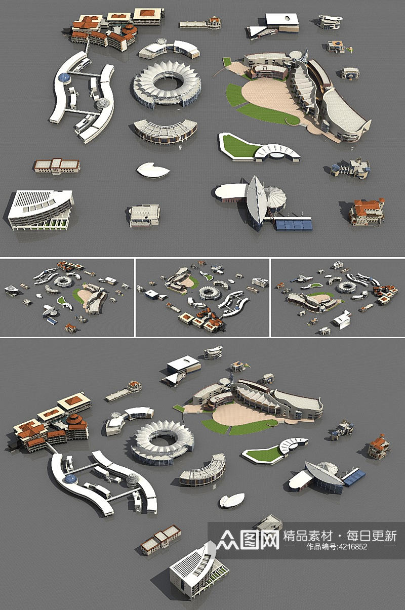 会所3dmax建筑模型素材