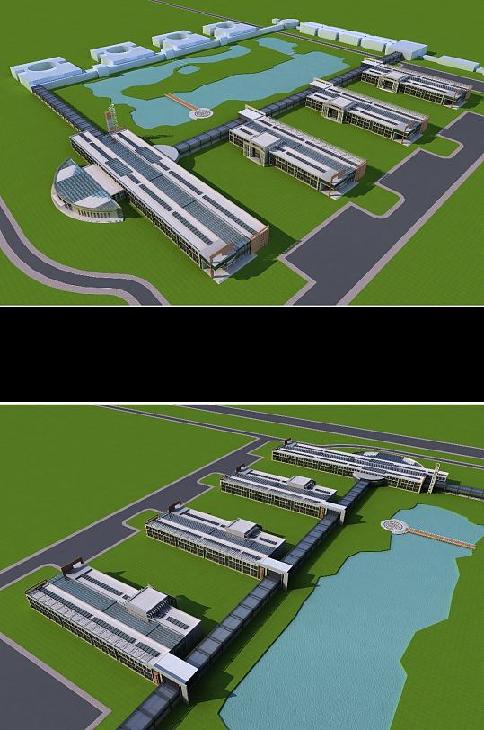 学校3dmax建筑模型