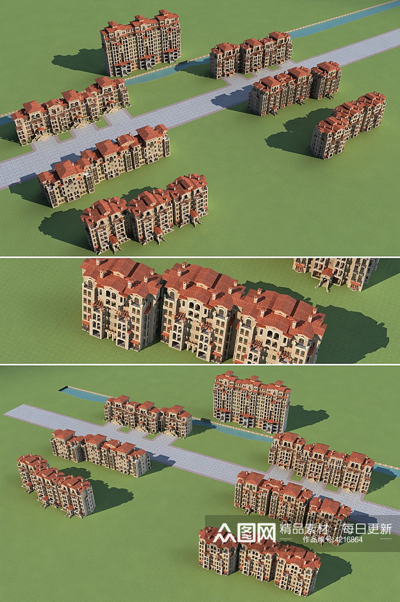 夏威夷住宅3dmax建筑模型素材