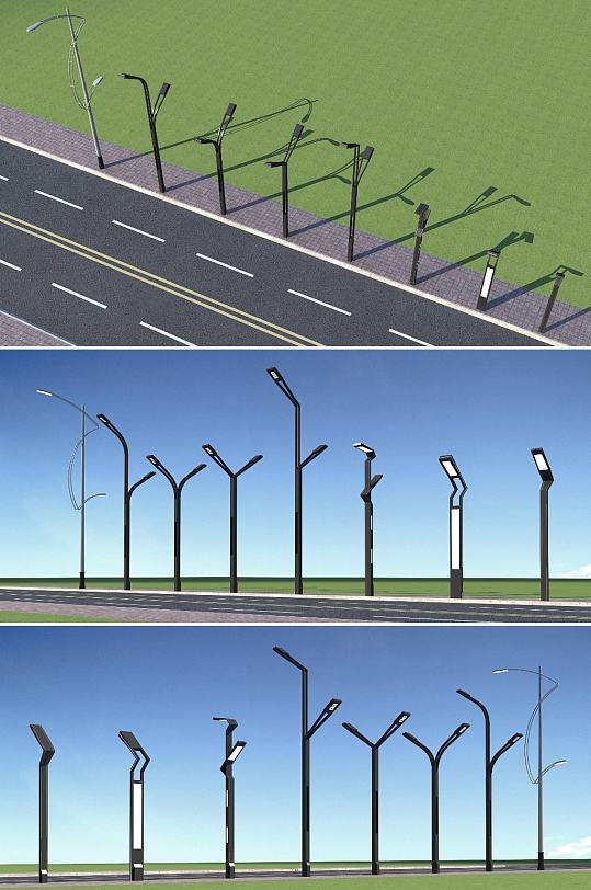 路灯3dmax模型-众图网