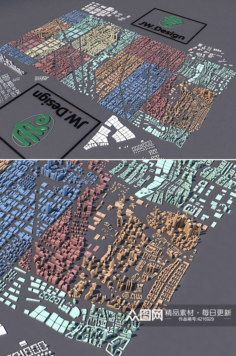 优秀体量规划建筑3dmax模型素材