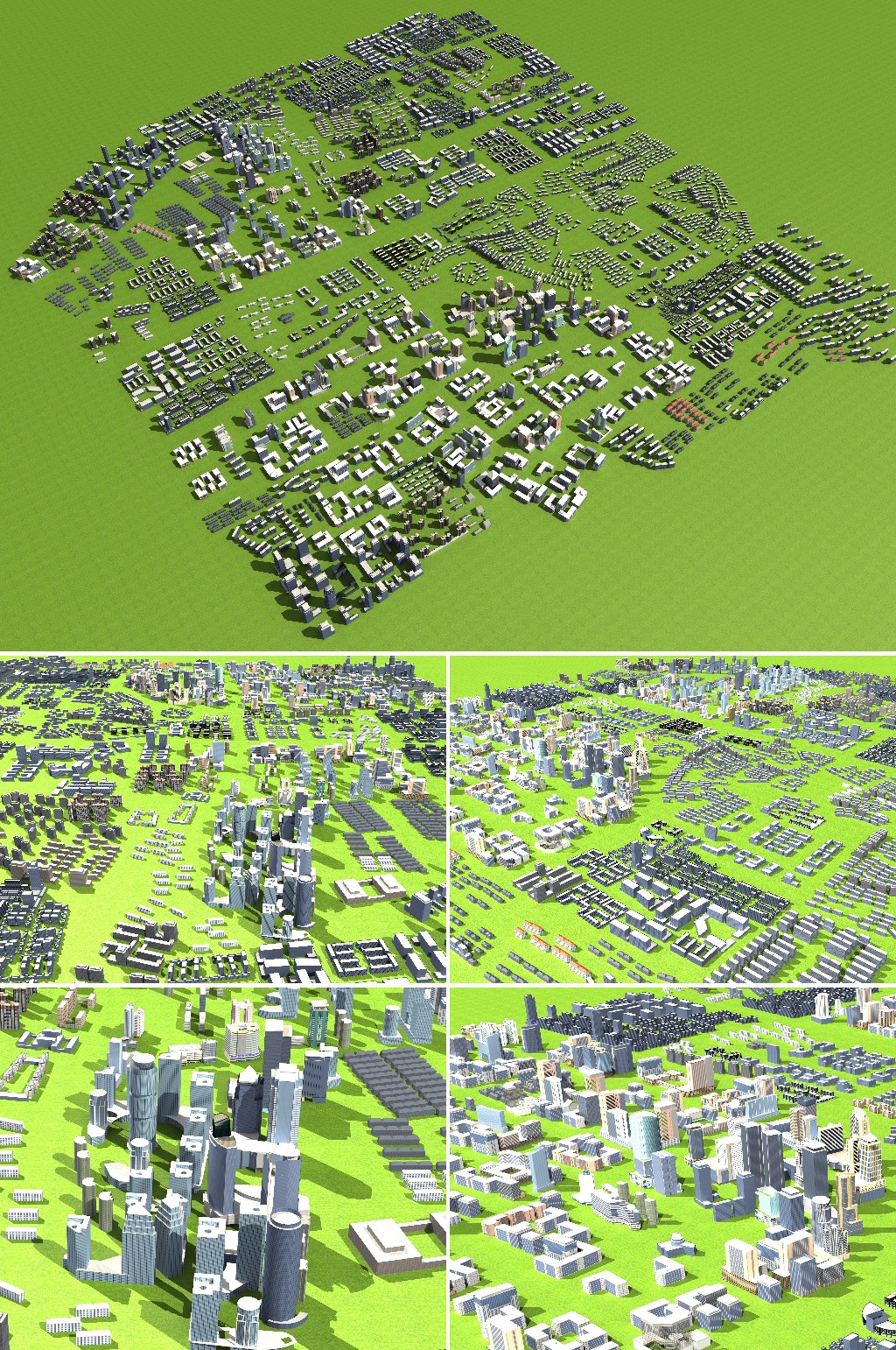 简模规划建筑3dmax模型素材