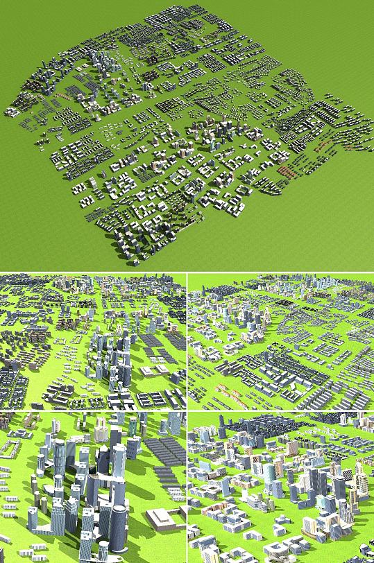 简模规划建筑3dmax模型