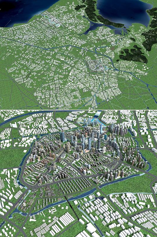 无锡规划3dmax模型-众图网