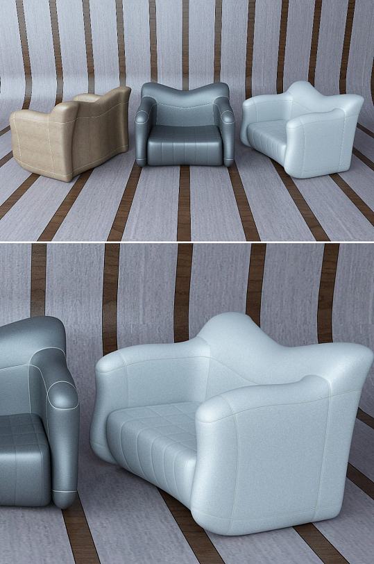 现代沙发3dmax模型