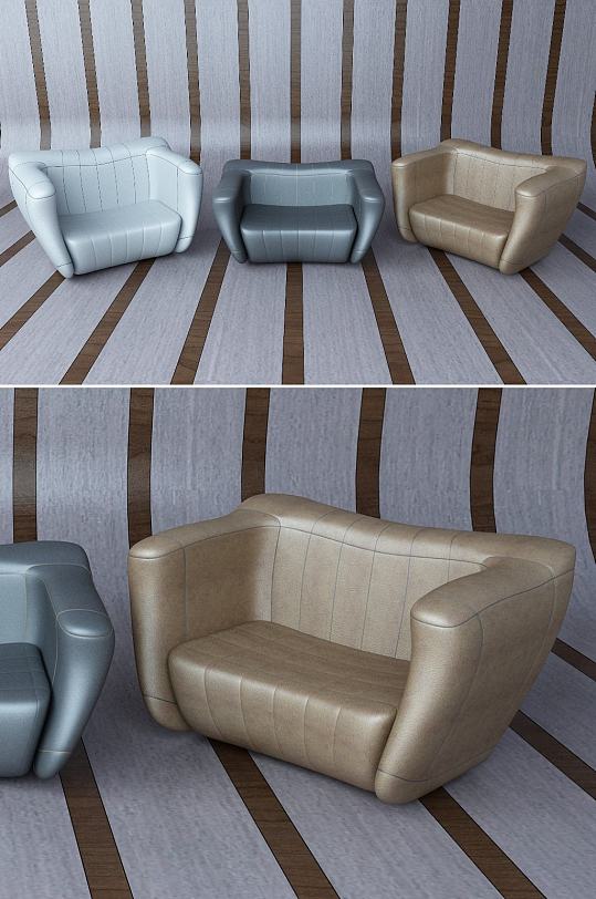 现代沙发3dmax模型