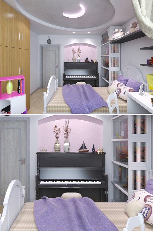 儿童房卧室3dmax模型