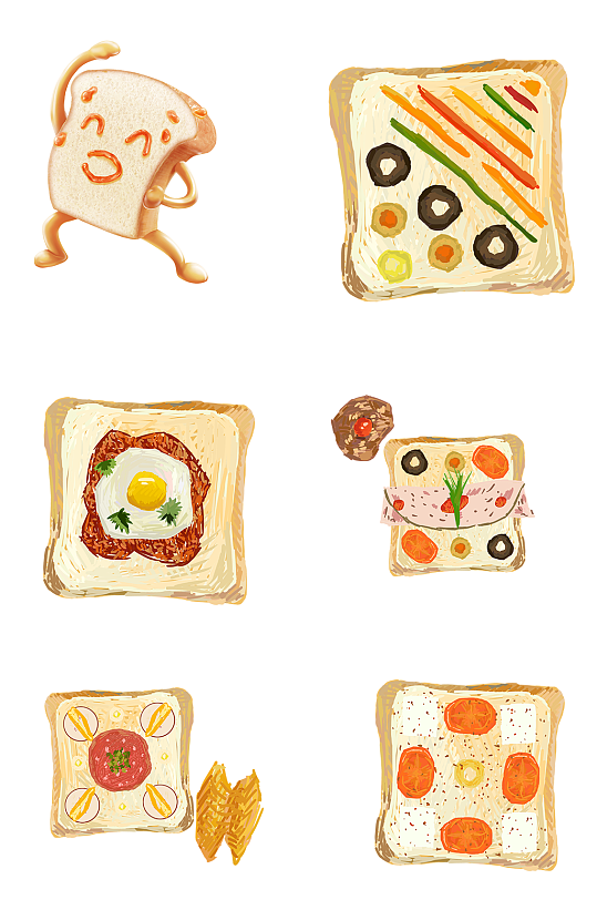 法式面包吐司早餐吐司素材美食海报立即下载全麦面包片早餐甜品立即