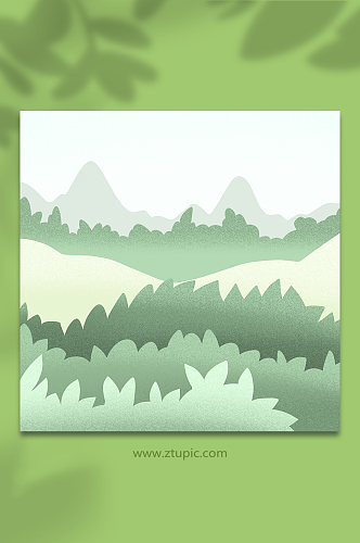 茶园自然植物绿色山脉背景