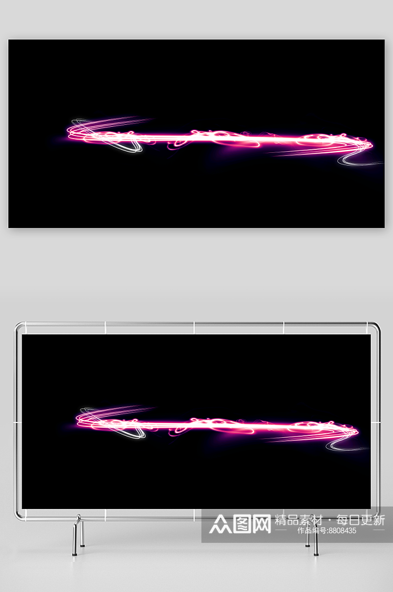 抽象线条霓虹炫光平面特效背景图片素材