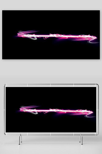 抽象线条霓虹炫光平面特效背景图片