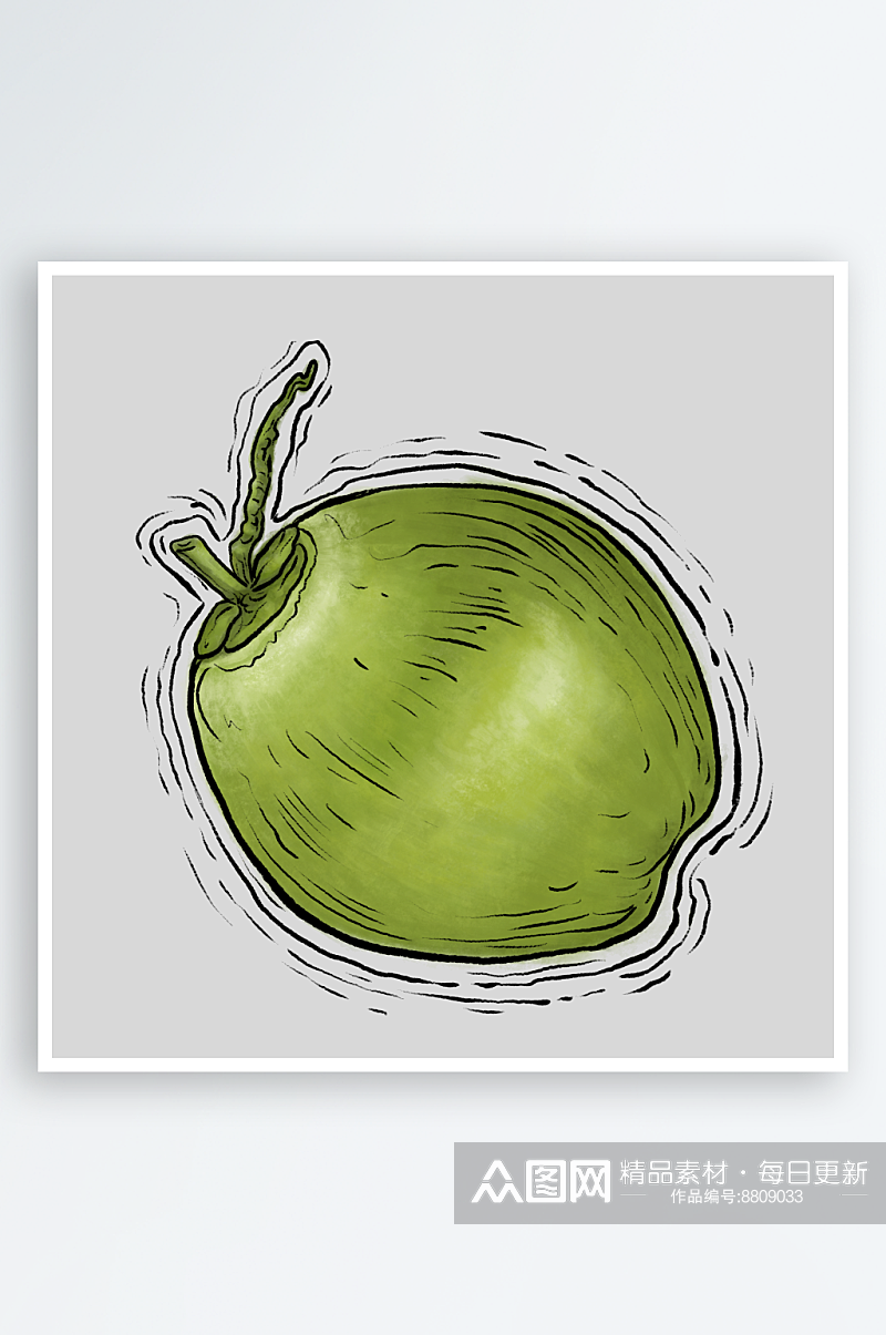 卡通手绘热带水果插图插画PNG素材图片素材