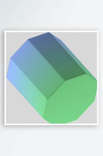 3D几何抽象玻璃哑光黑白渐变立体模型