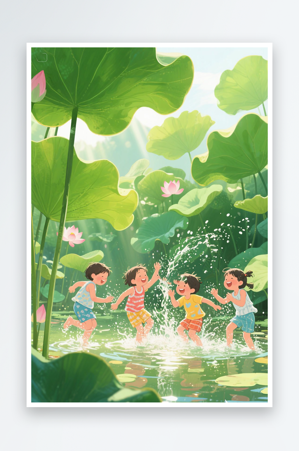 二十四节气海报背景素材