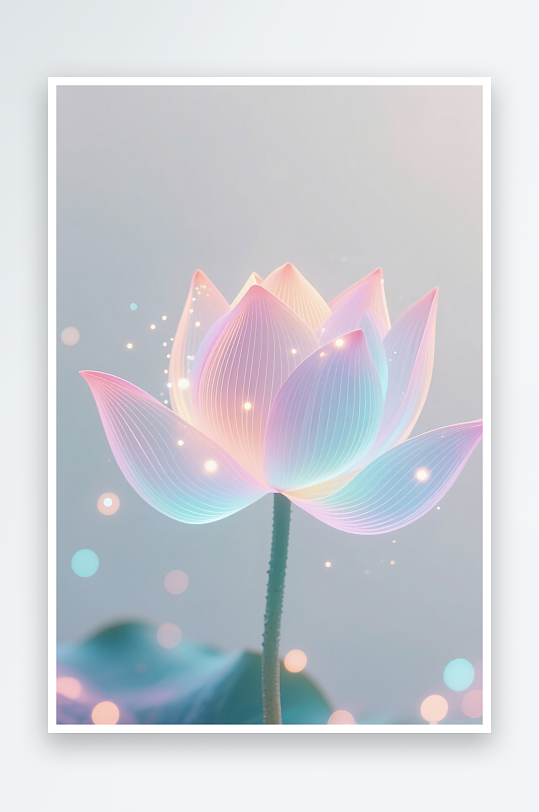 白莲花白荷花图片素材