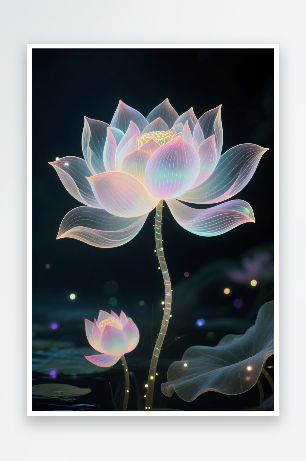 白莲花白荷花图片素材素材