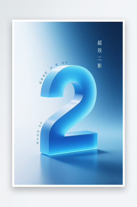 倒計(jì)時(shí)海報(bào)藍(lán)色漸變風(fēng)格
