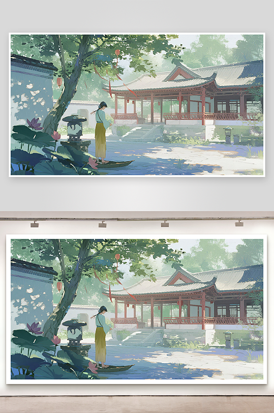 二十四節(jié)氣大暑背景