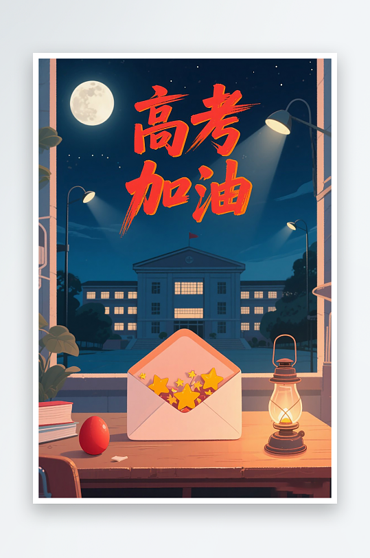 一张高考加油海报图片