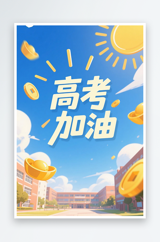 一張高考加油海報(bào)圖片
