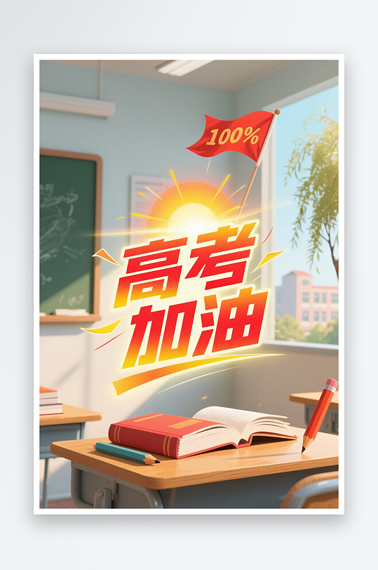 一张高考加油海报图片