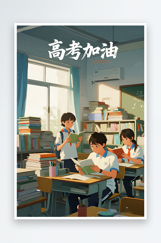 一张高考加油海报图片
