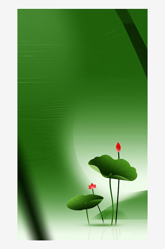 荷花高清素材插画