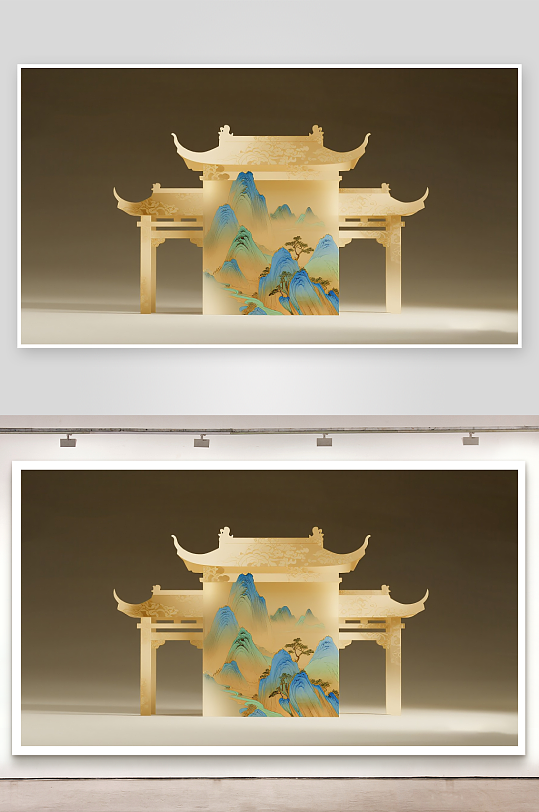 新中式元素園林建筑元素