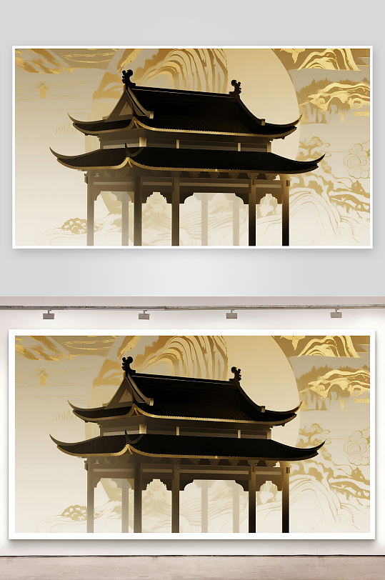 新中式元素園林建筑元素