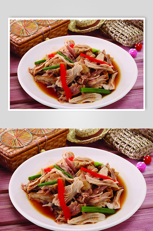 椒麻鸡美食摄影图片-众图网