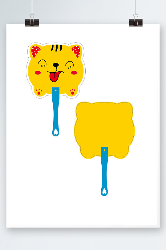 卡通可爱猫咪扇子