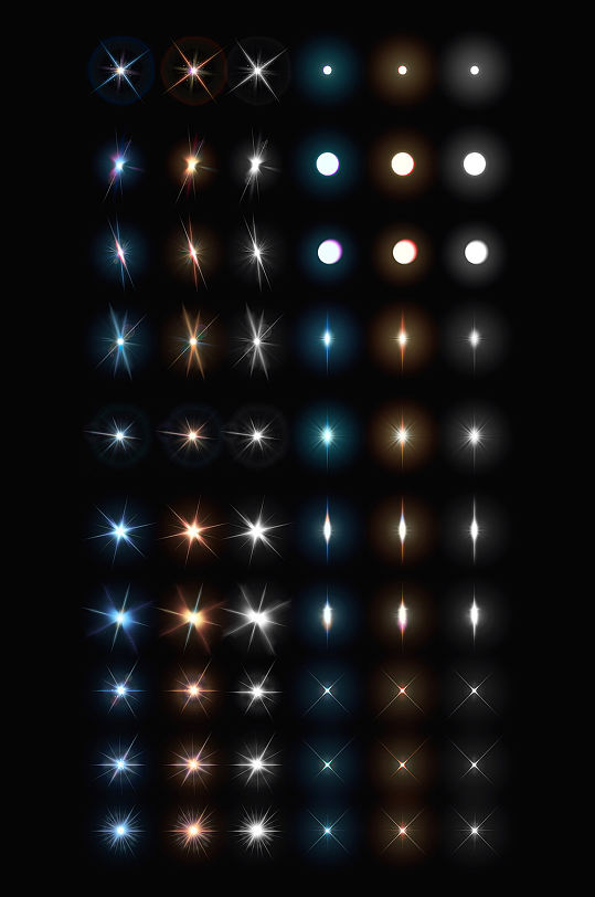 光效光点射灯灯光素材