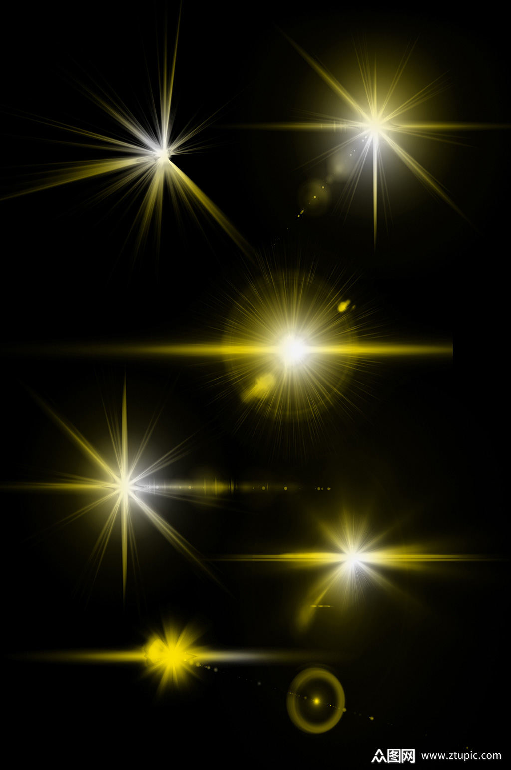 金色光效光点光圈素材