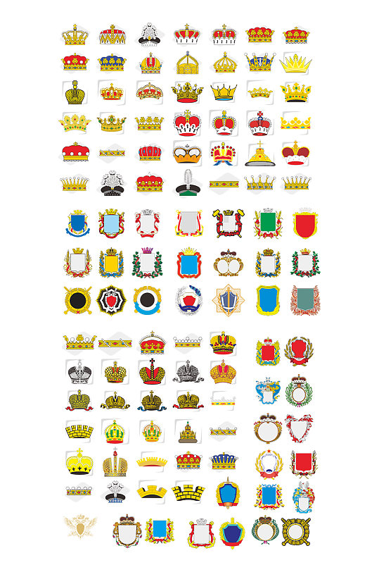 中式欧式皇冠设计元素