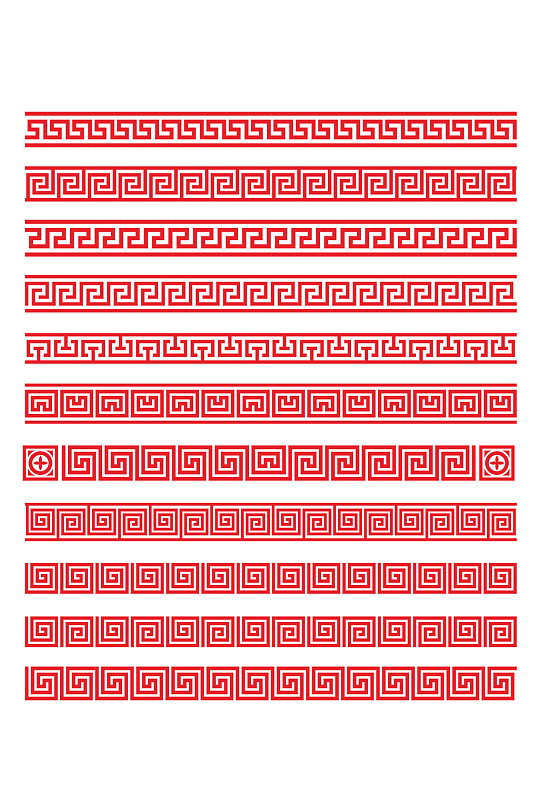 花纹边框云纹中底纹设计元素-众图网