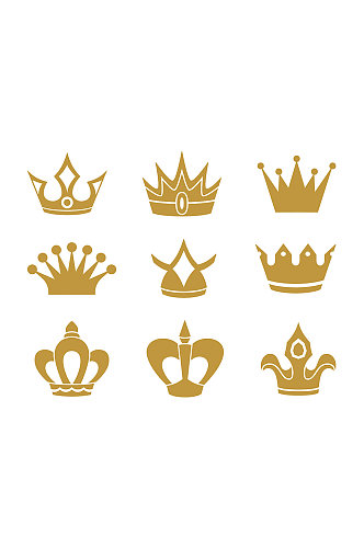 黄金皇冠贵族皇冠设计元素