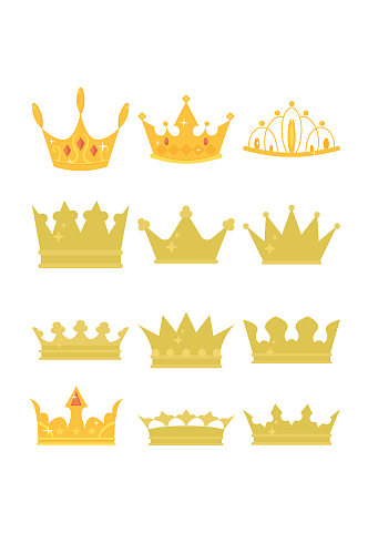 欧式皇冠黄金皇冠设计元素