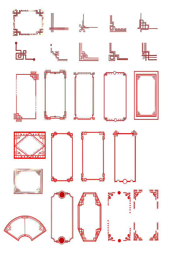 角框边框设计元素