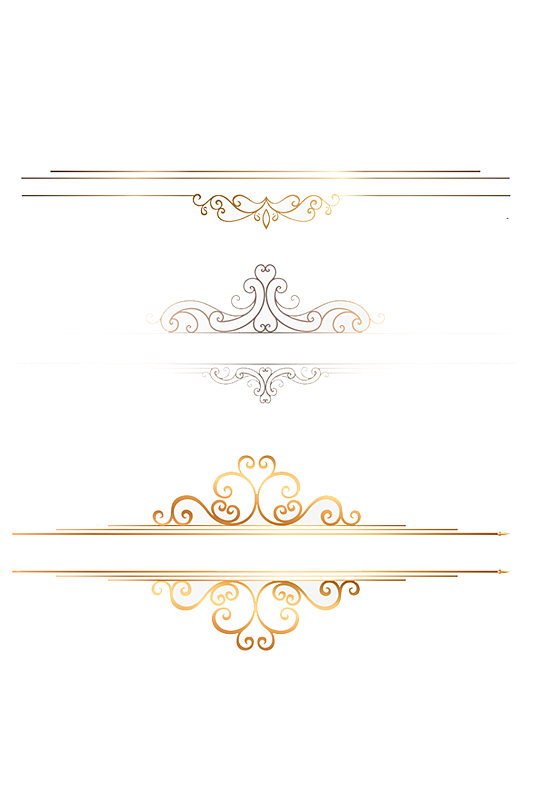 欧式花纹标题花纹元素
