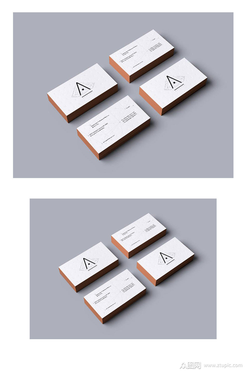 品牌高端名片样机效果图素材