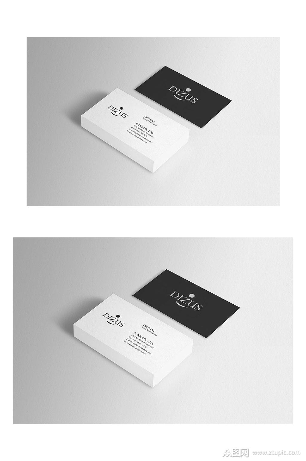 简约名片样机设计